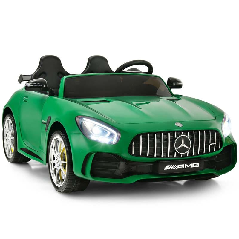 Licensed Mercedes Benz AMG GTR 2-Seater Ride-on Car 12V Battery Powered Vehicle Kids Riding Toy Car with Remote