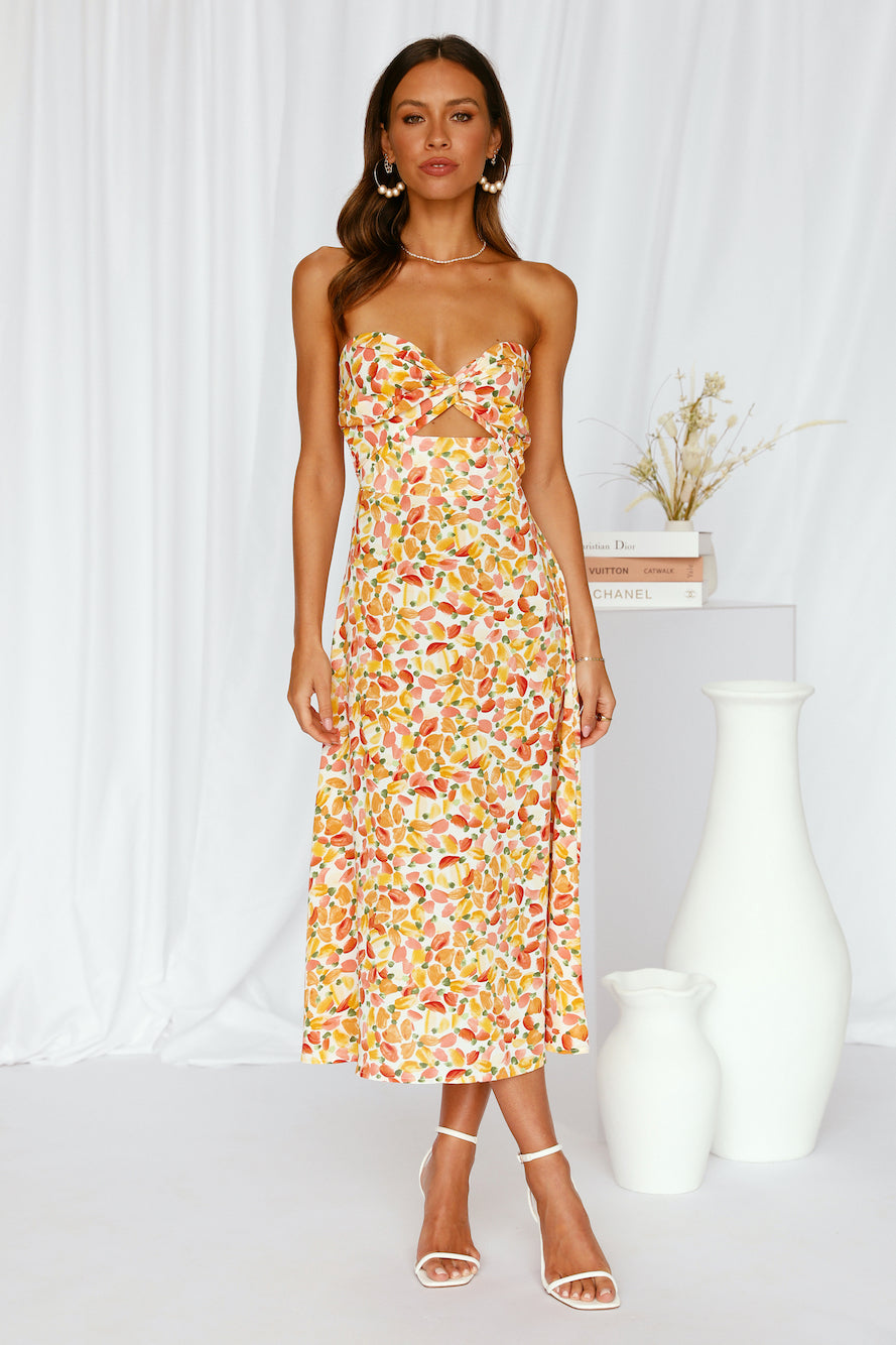 High Note Midi Dress Floral