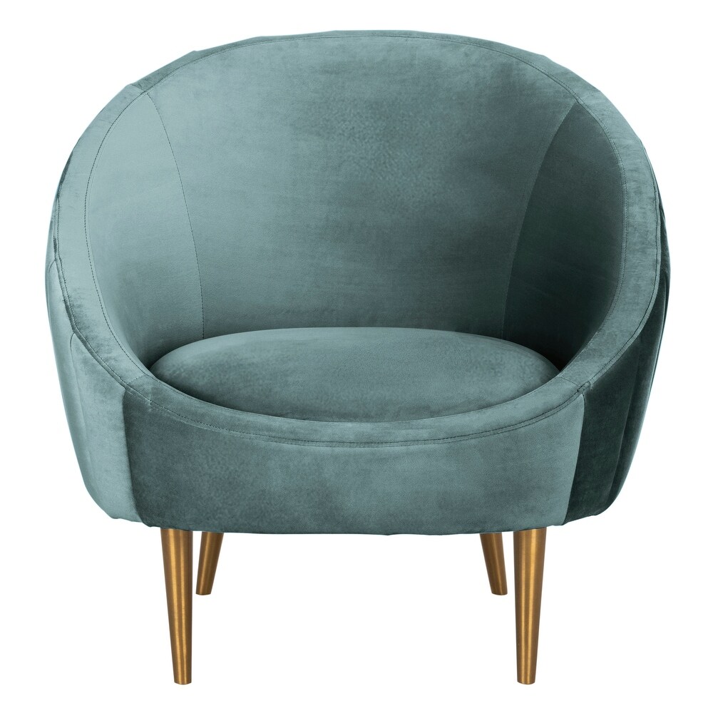 SAFAVIEH Couture Razia Channel Tufted Tub Chair.   32 IN W x 30 IN D x 32 IN H