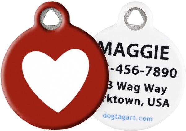 Dog Tag Art Unconditional Love Personalized Dog and Cat ID Tag