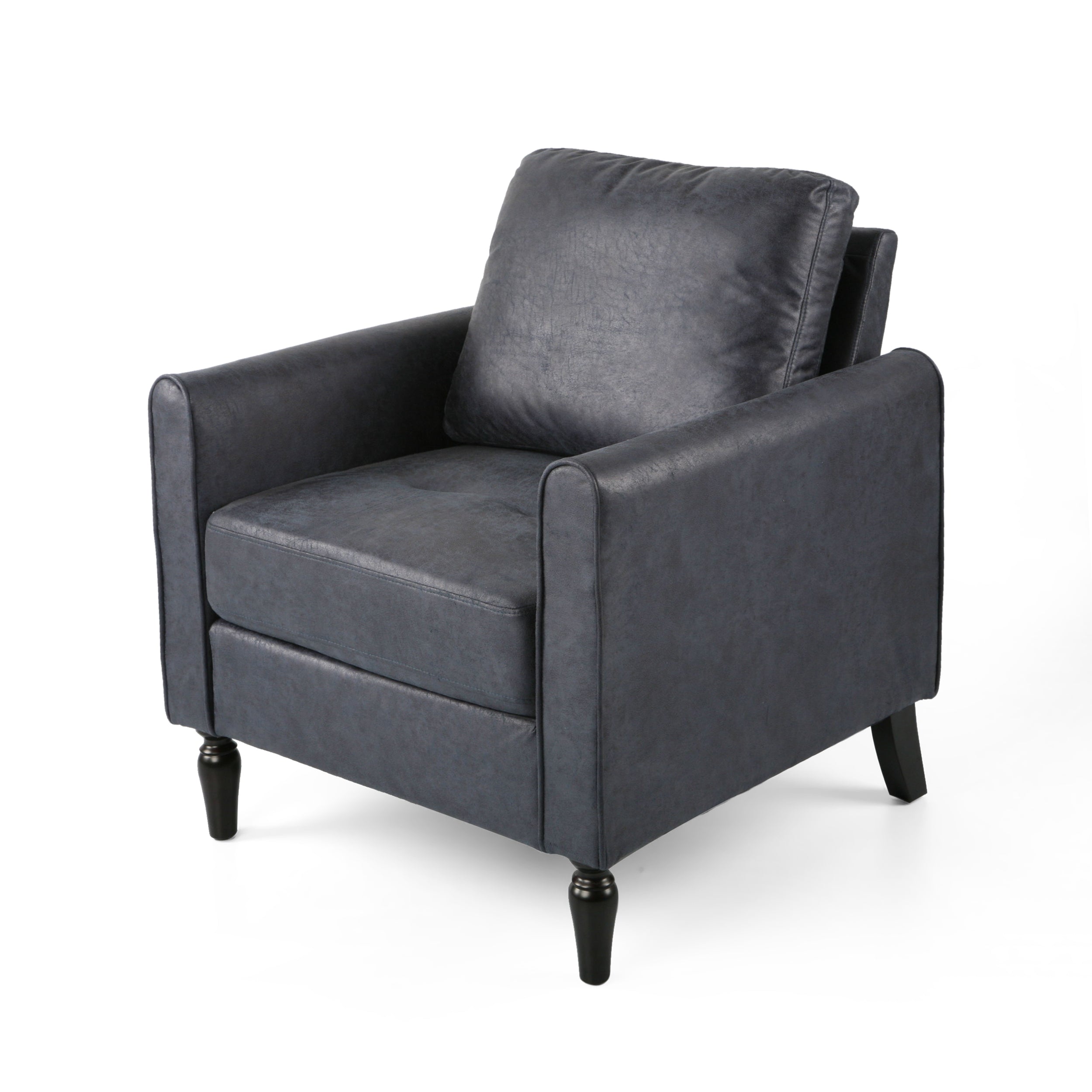 Xyan Contemporary Club Chair with Plush Microfiber Cushions