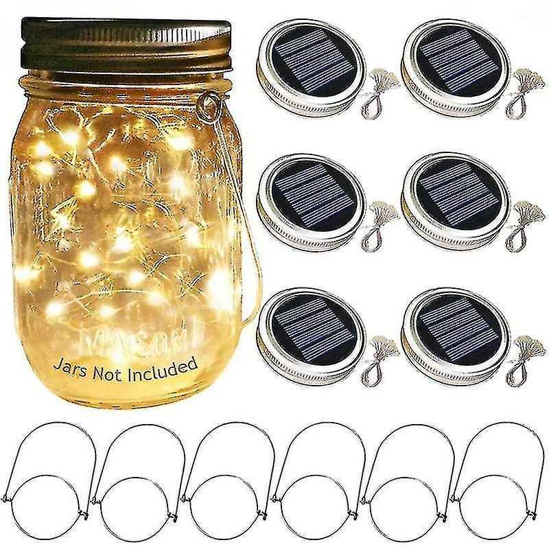 Light Ropes Strings Hanging Solar Mason Jar Lights