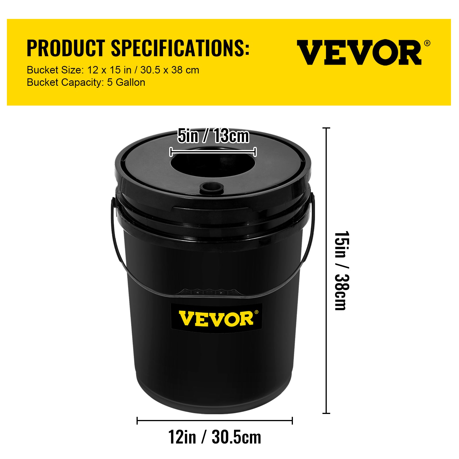 VEVOR DWC Hydroponic Bucket System， 5 Gallon 8 Buckets， Deep Water Culture Growing Bucket， Hydroponics Grow Kit with Pump， Air Stone and Water Level Device