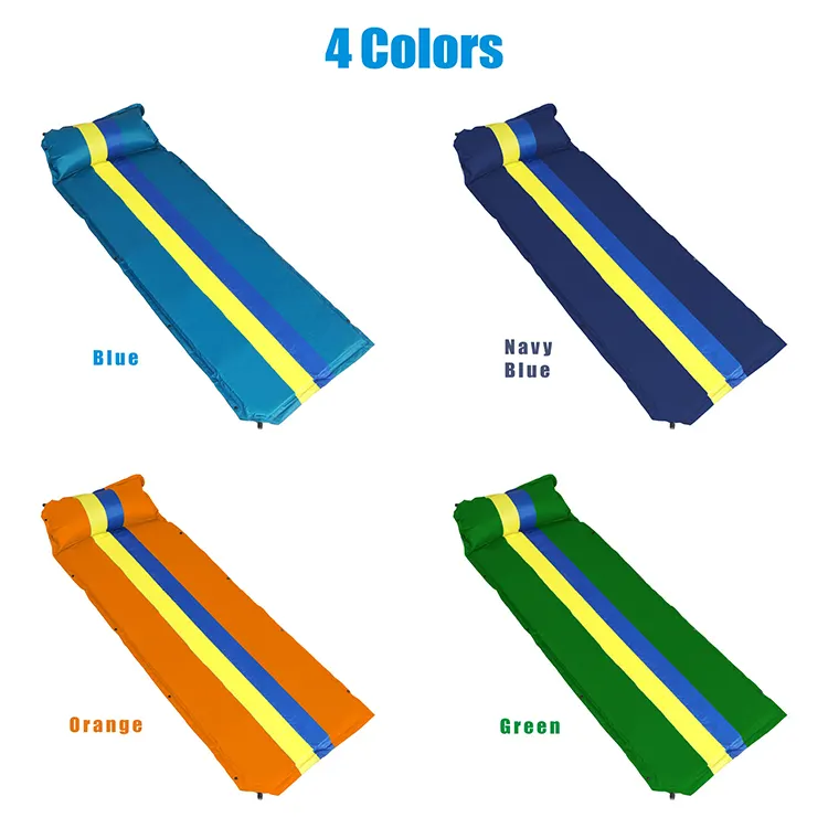 HOMFUL Color matching self inflating sleeping camping pad sleeping mattress for camping