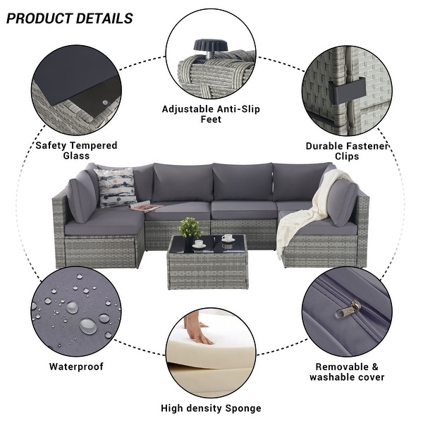 Modular PE Rattan Sofa Set