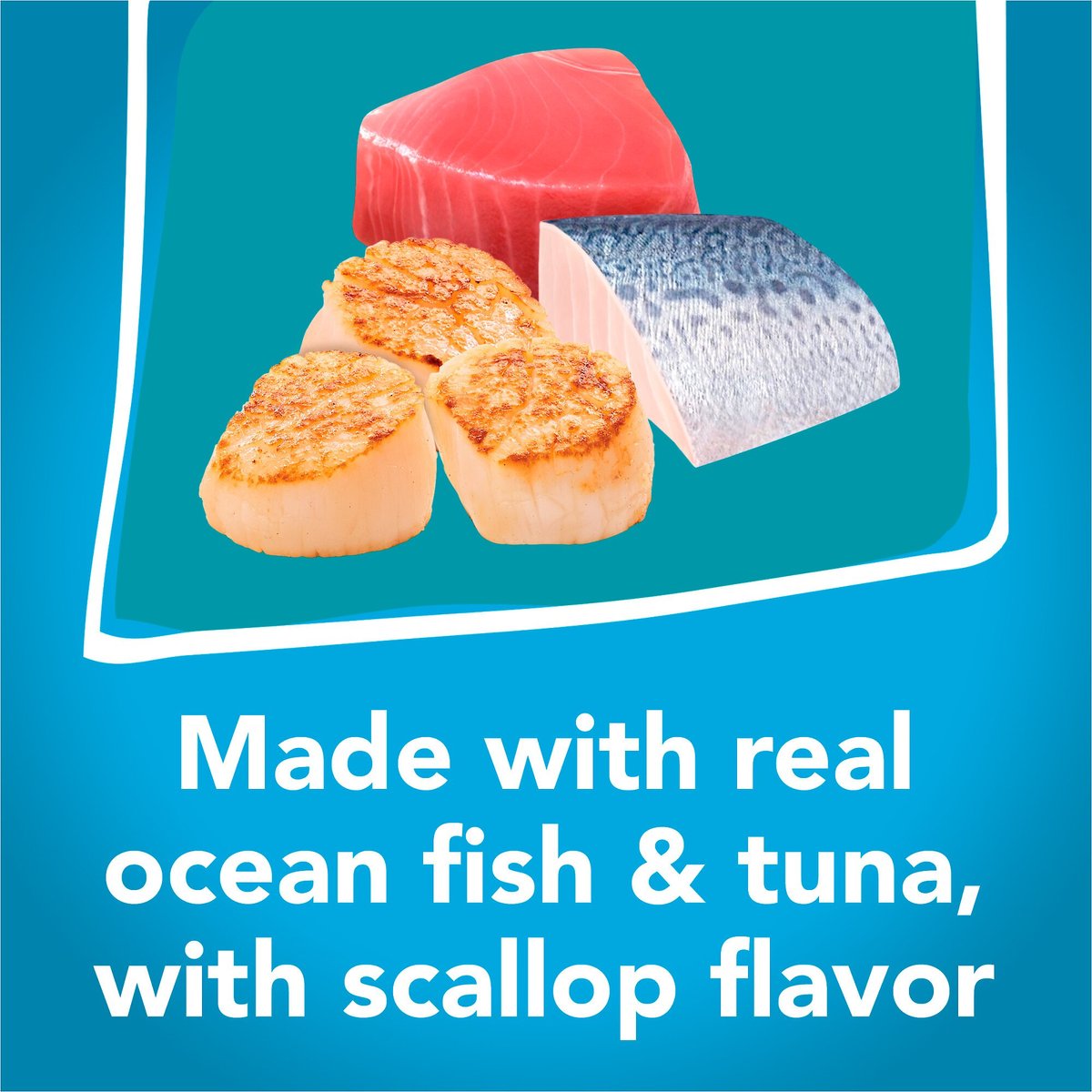 Friskies Tasty Treasures With Ocean Fish and Tuna andScallop Flavor Wet Cat Food