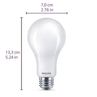 Philips 75-Watt Equivalent A21 Ultra Definition Dimmable E26 LED Light Bulb Daylight 5000K (2-Pack) 573501