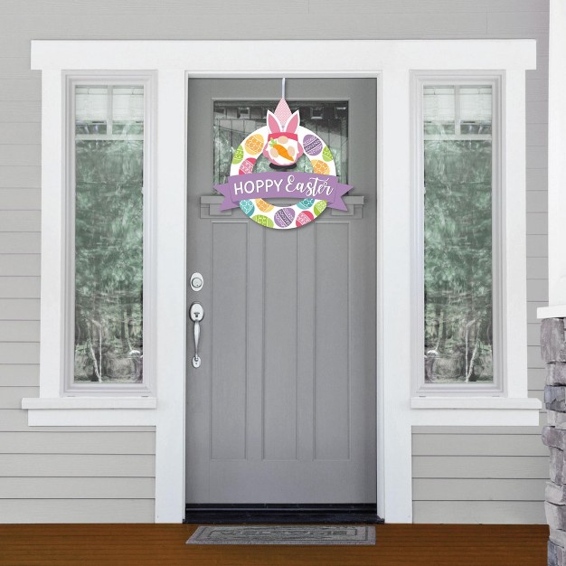 Big Dot Of Happiness Easter Gnomes Outdoor Spring Bunny Party Decor Front Door Wreath