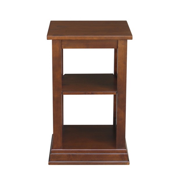 Hampton Accent Table With Shelves International Concepts