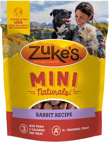 Zuke's Mini Naturals Rabbit Recipe Training Dog Treats