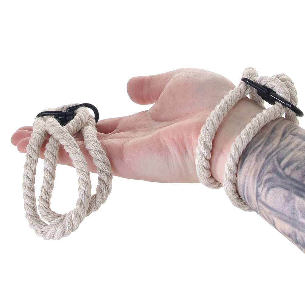 Merci Restrain Hemp Wrist/Ankle Cuffs in Natural