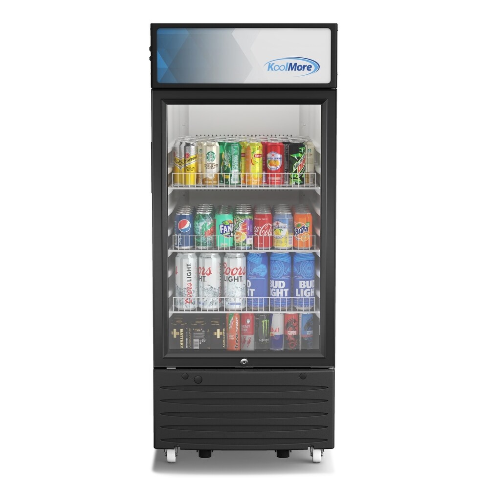 6 cu. ft. One Glass Door Commercial Display Merchandiser Refrigerator (KM MDR 1D 6C)   6 Cu. Ft.