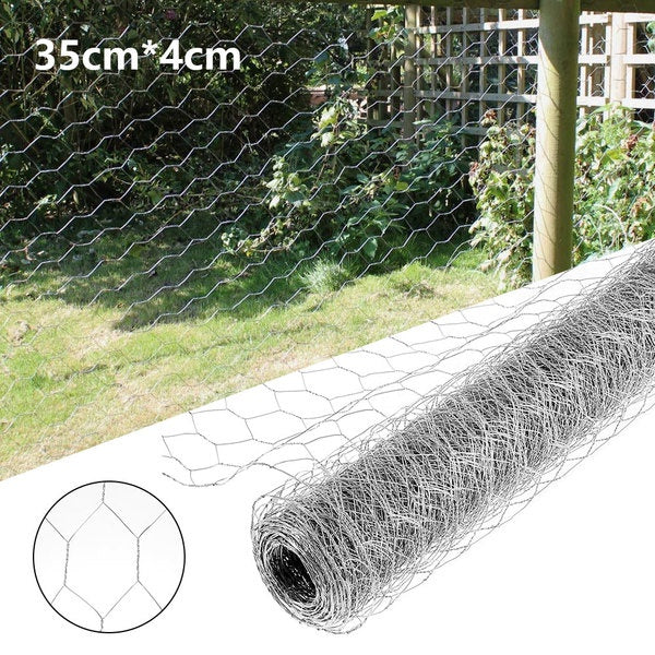 Willstar Chicken Wire Poultry Wire Netting Hexagonal Galvanized Mesh Garden Fence Barrier for Pet Rabbit Chicken Fencing