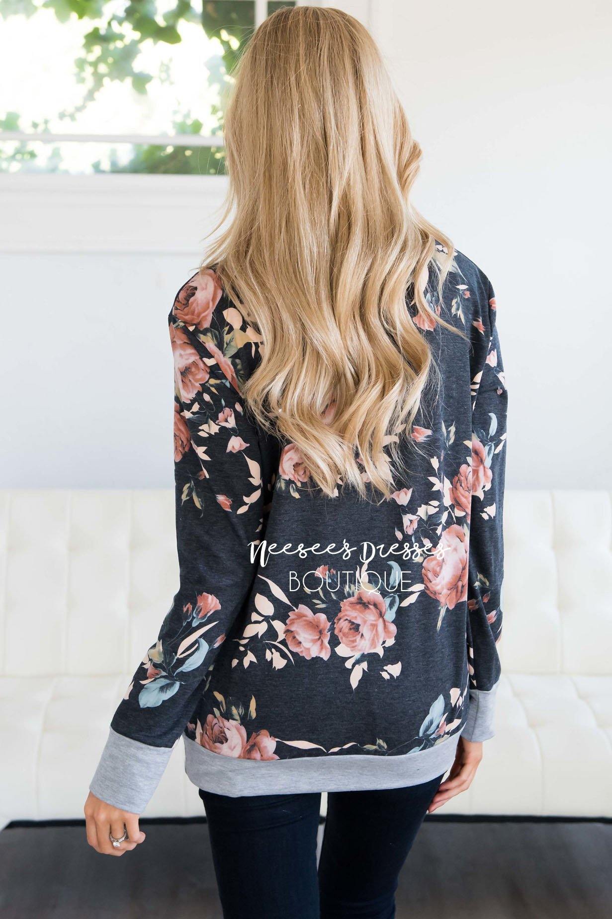 When The Stars Align Floral Sweater