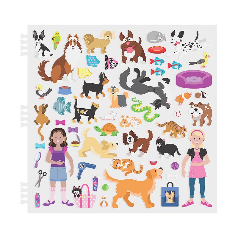 Cool Careers and Pet Place Puffy Sticker Activity Book Bundle