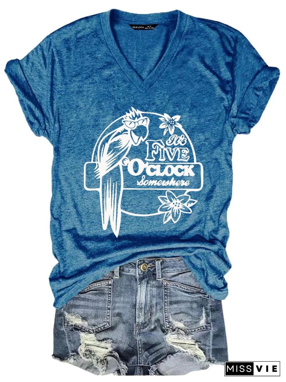 Women's It's 5 O'clock Somewhere Casual T-Shirt