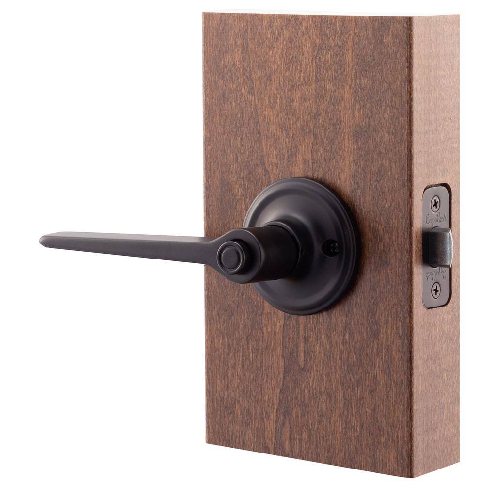 Copper Creek Contemporary Zane Black BedBath Door Handle ZL2231BC