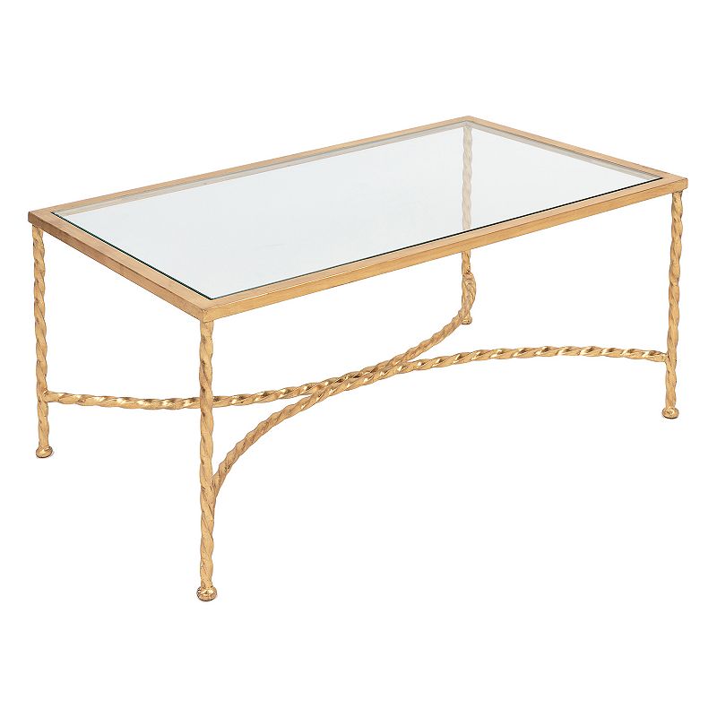 Safavieh Couture Gold Finish Coffee Table