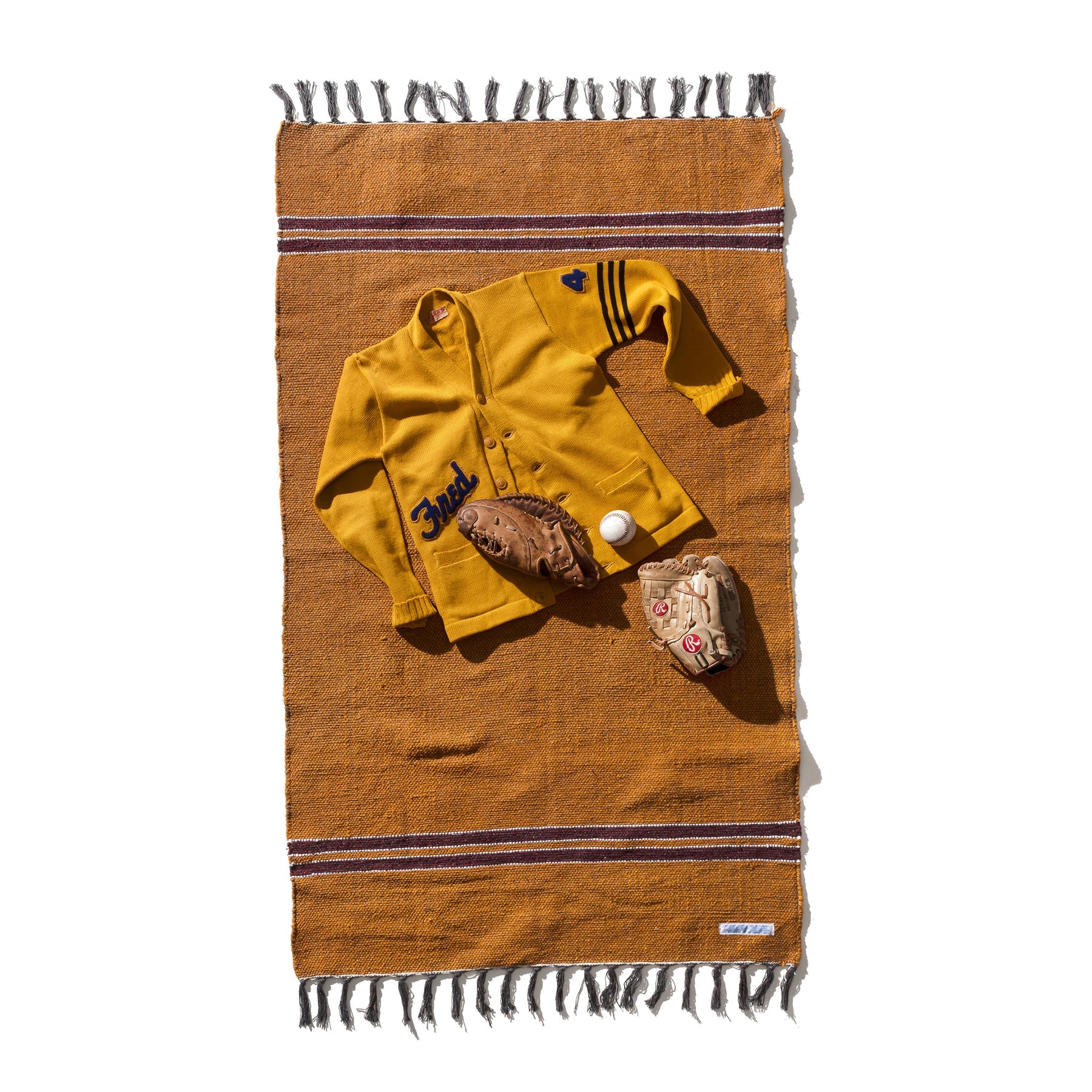 College Rug in Mustard