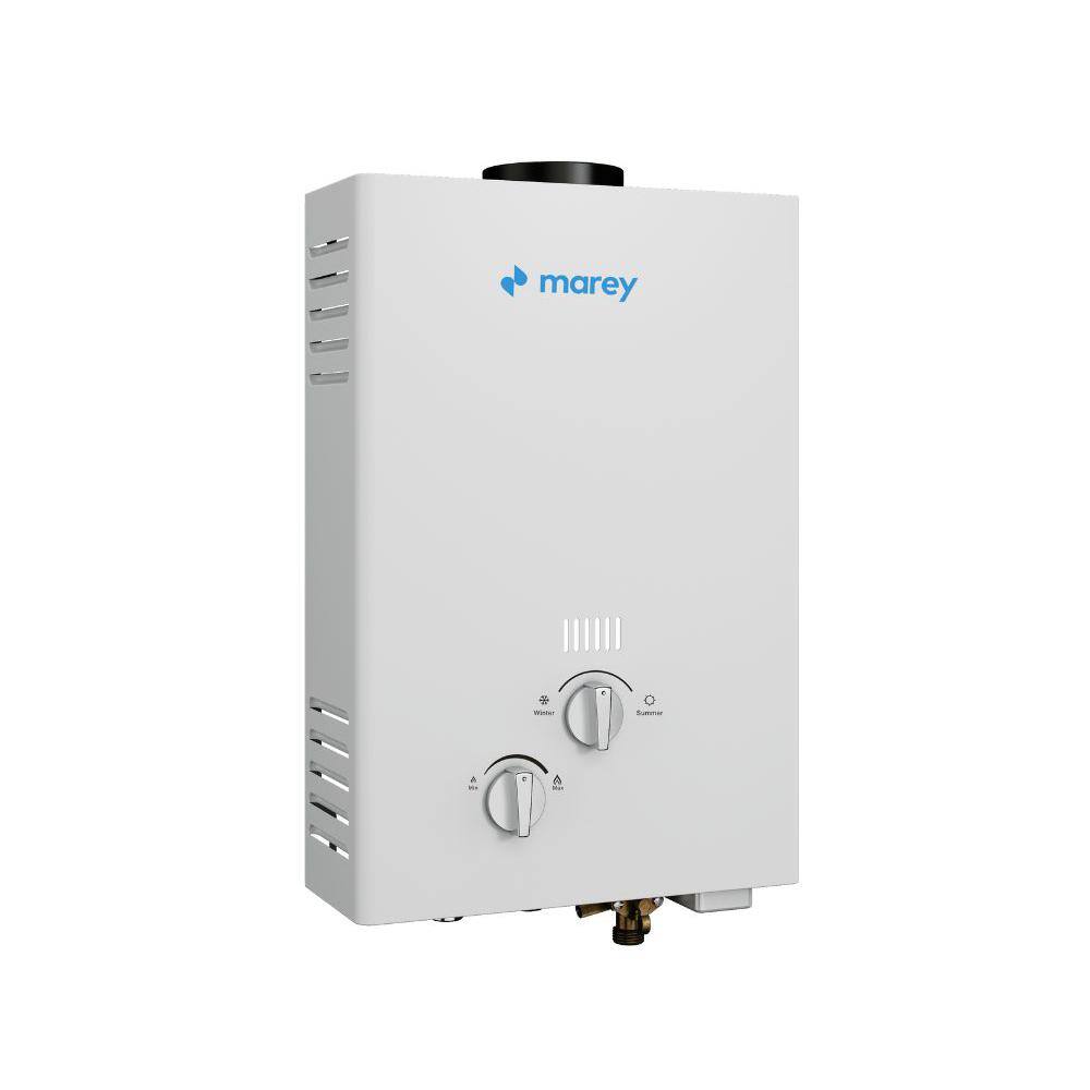 MAREY Flow 1.58 GPM 42000 BTU's Liquid Propane Gas Flow Activated Gas Tankless Water Heater G6FLP