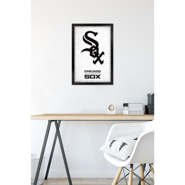 Trends International Mlb Chicago White Sox Logo 17 Framed Wall Poster Prints