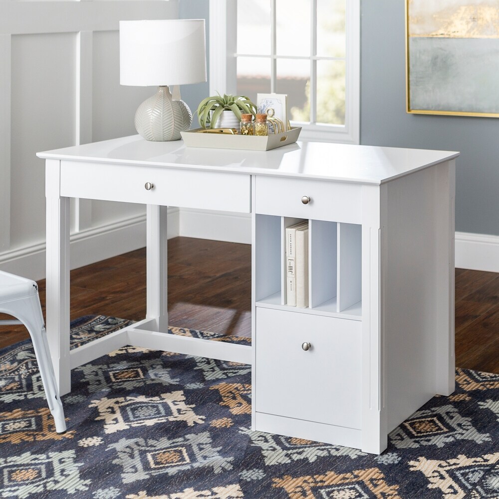 Middlebrook 48 inch Computer Storage Desk   White