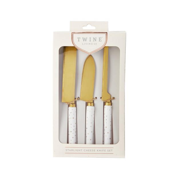 Starlight Cheese Knife Set By Twine