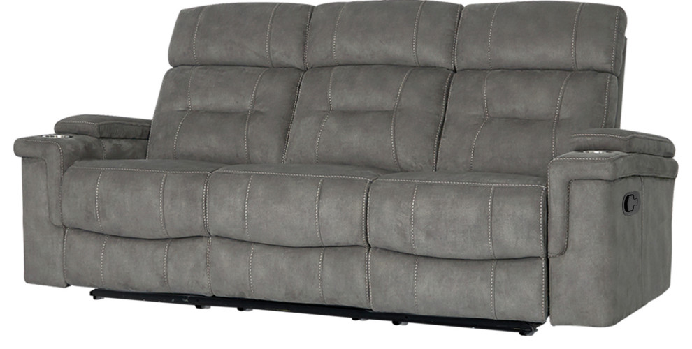 Parker Living Diesel Manual Cobra Grey Manual Sofa   Transitional   Sofas   by Parker House  Houzz