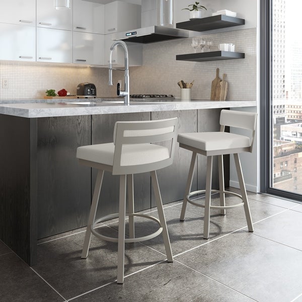 Amisco Travis Swivel Counter and Bar Stool