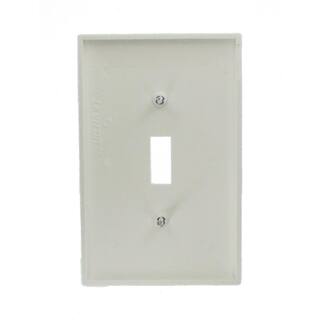 Leviton 1-Gang White Midway Toggle Nylon Wall Plate (10-Pack) M52-00PJ1-0WM