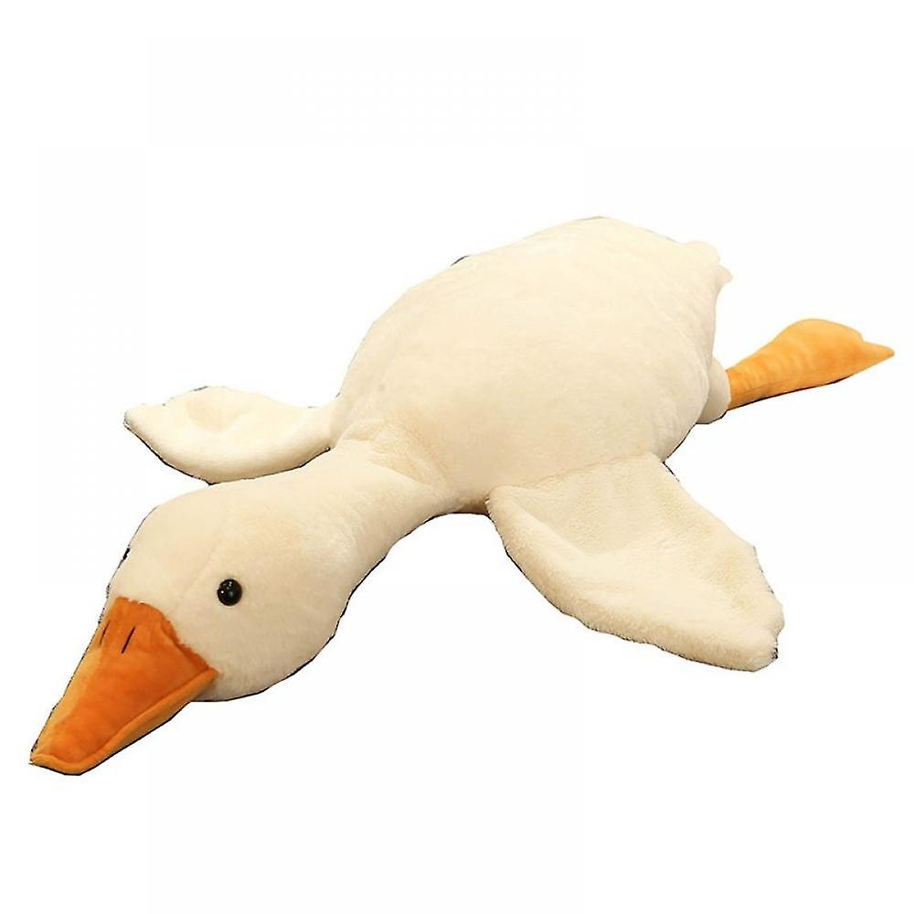 Stuffed Animal 20 Inch Cute Duck Plush Toy， Goose Plush Soft Swan Hugging Pillow， Gift For Kids And Friends， White