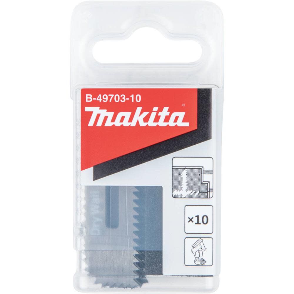 Makita Cut-Out Drywall Saw Blades 10pk B-49703-10 from Makita