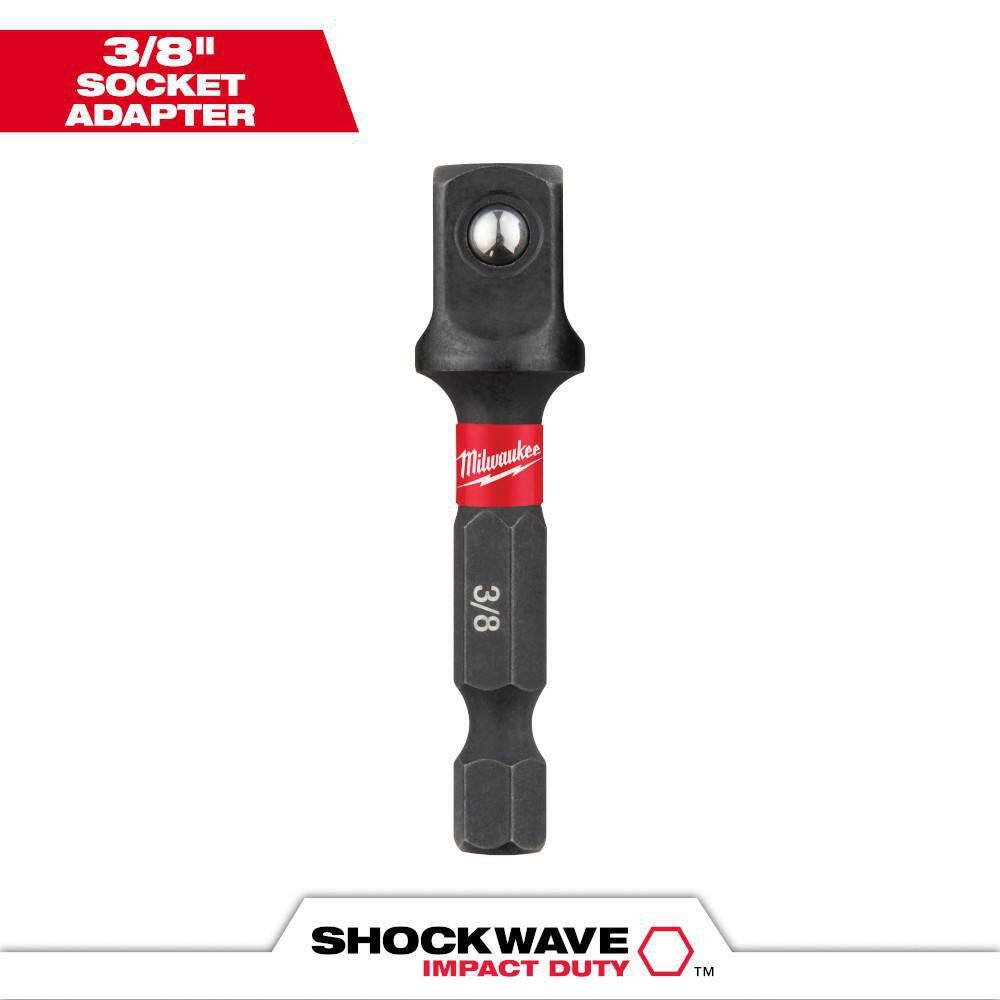 MW SHOCKWAVE Impact Duty 14 in. x 38 in. Alloy Steel Square Socket Adapter 48-32-5031