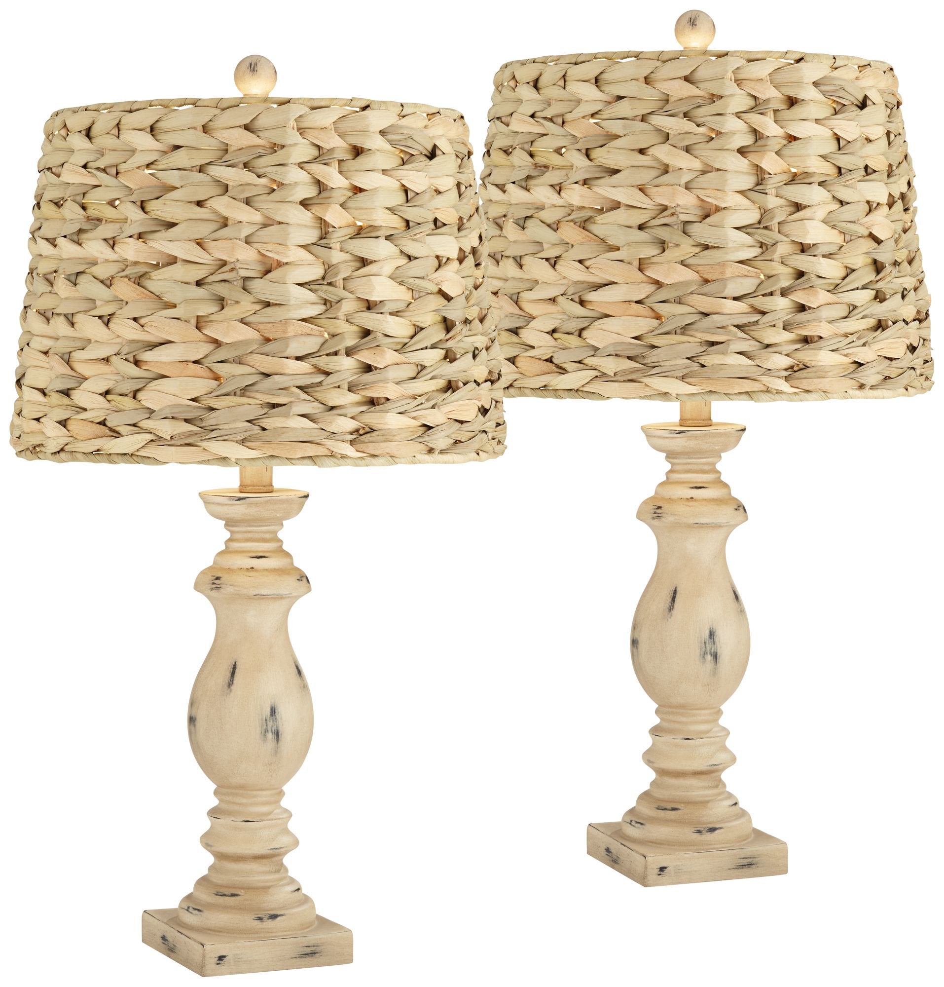 Regency Hill Modern Coastal Tropical Table Lamps 26.5