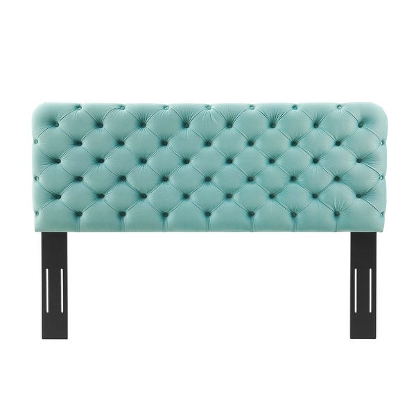 Lizzy Tufted Twin Performance Velvet Headboard - - 32028752