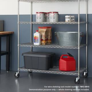 TRINITY 48 in. x 24 in. Individual Chrome Color NSF Wire Shelf ZSV-03-007-4824