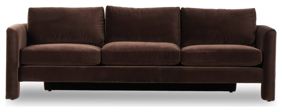 Katya Sofa 97 quotSurrey Cocoa   Transitional   Sofas   by Zin Home  Houzz