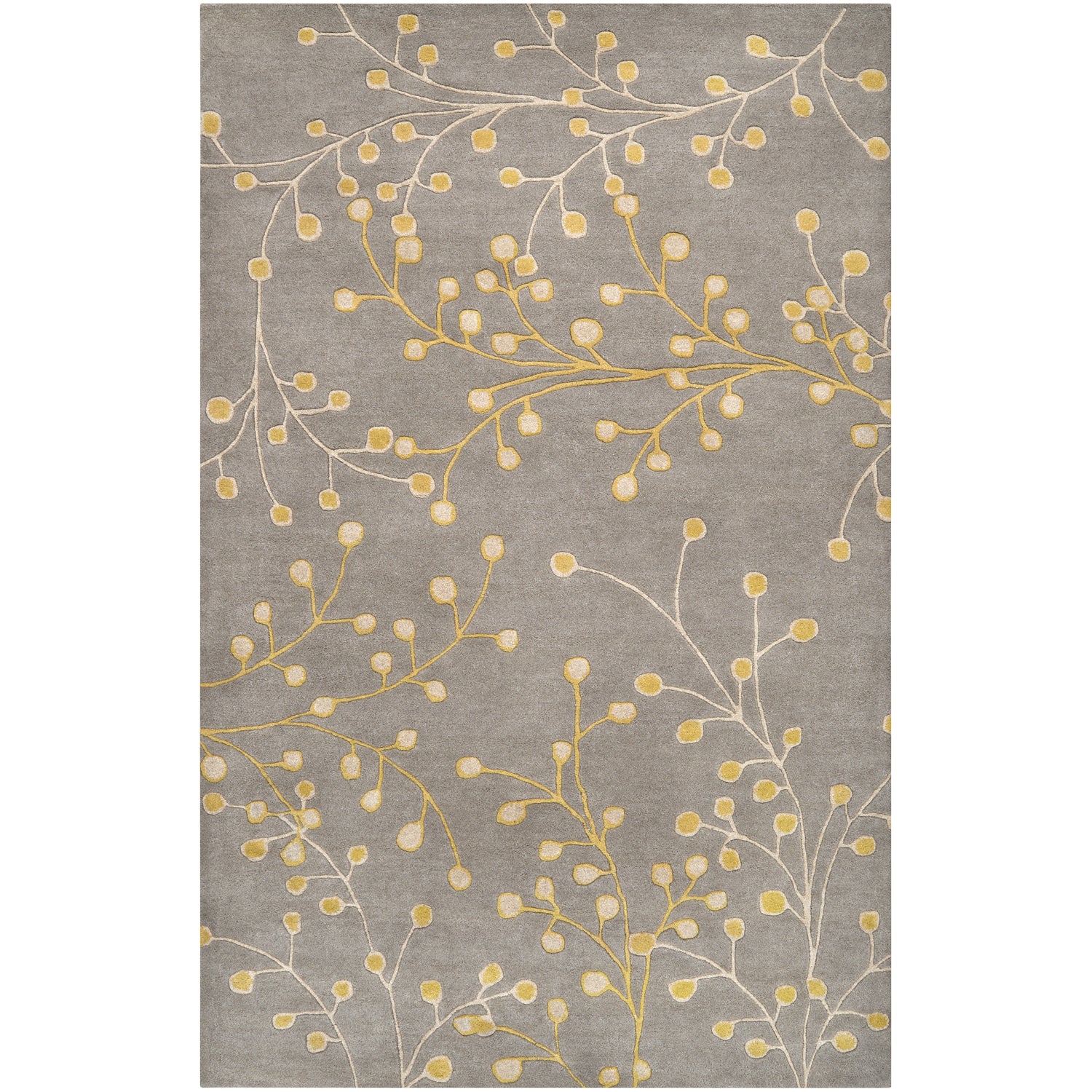 Athena Rug in Taupe & Mustard