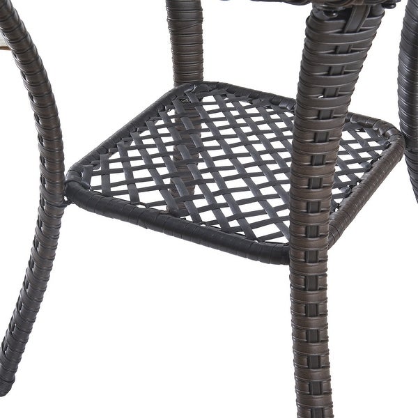 Outdoor Wicker Side Table Patio Rattan Furniture Table