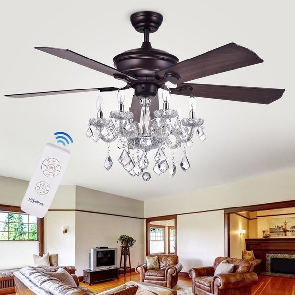 Warehouse of  Havorand 5-blade Ceiling Fan - Brown Shopping - The Best Deals on Ceiling Fans | 22932069