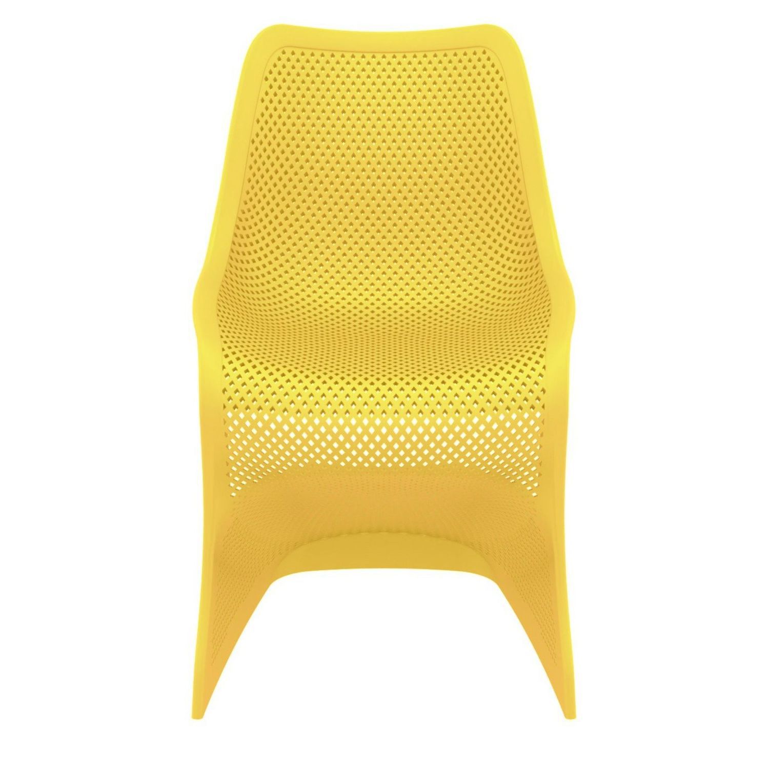 33.5 Yellow Outdoor Patio Dining Chair