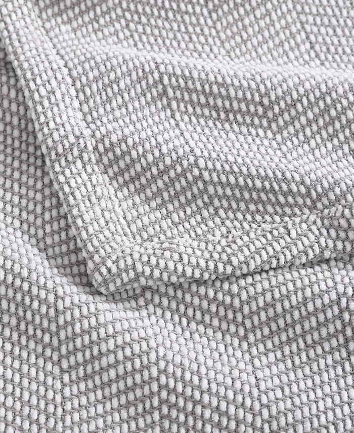 Vera Wang Chenille Pique Hypoallergenic Cotton Blanket， Twin