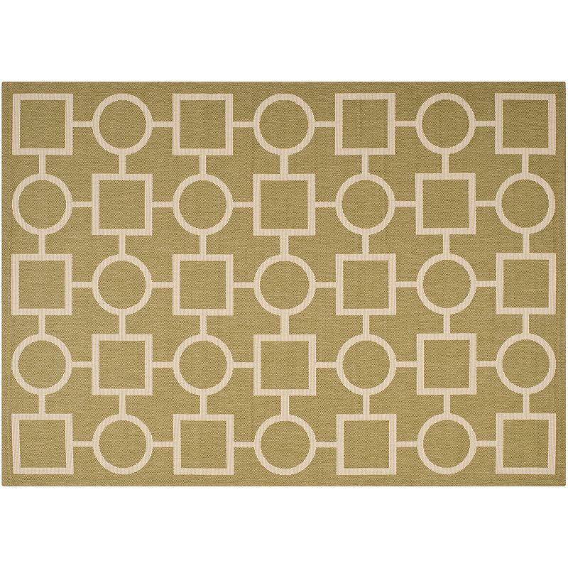 Safavieh Courtyard Geometry Indoor Outdoor Rug