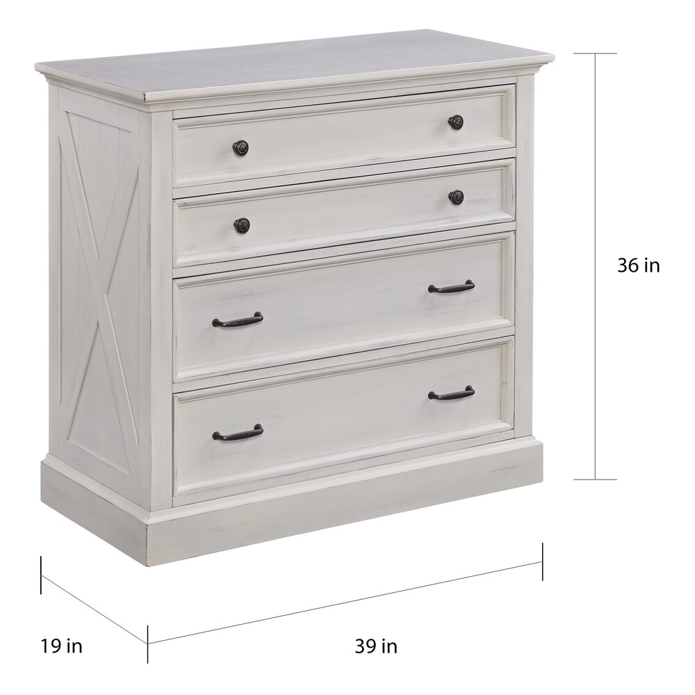 Seaside Lodge Off White 4 drawer Chest by homestyles