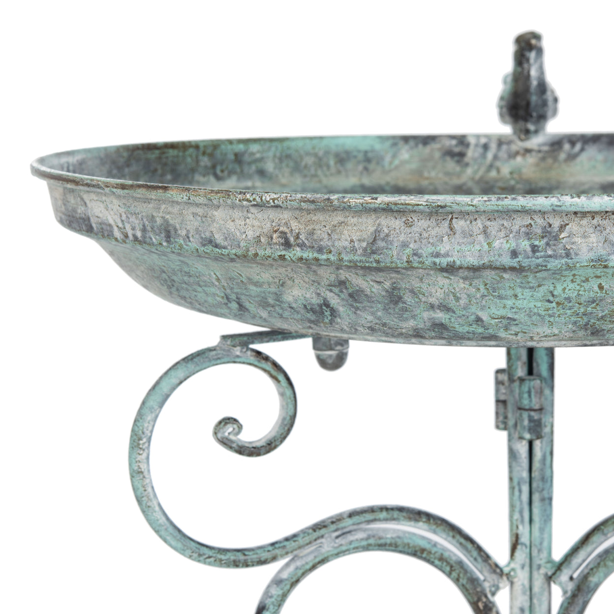 SAFAVIEH Outdoor Collection Ashlan Bird Bath Ant Dark Green