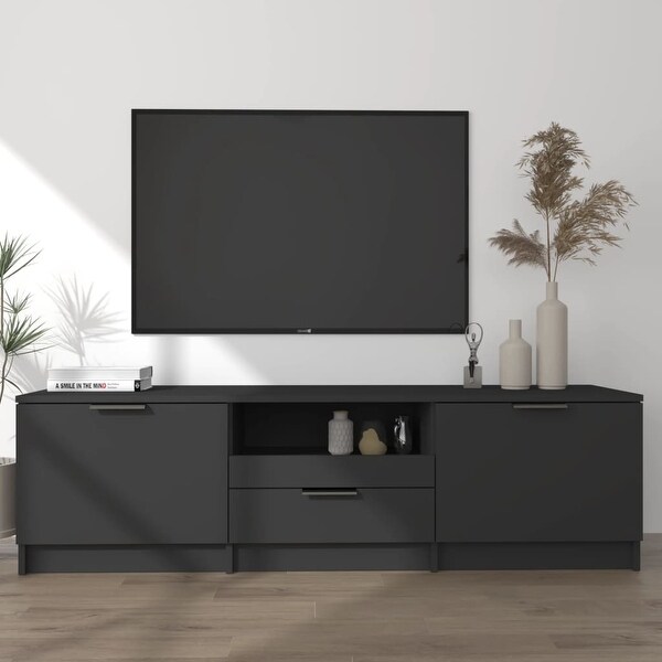 TV Cabinet Black 55.1