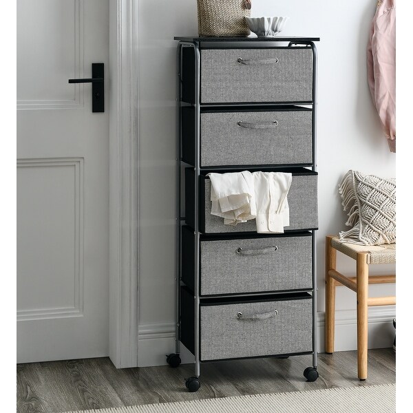 Fabric Dresser Storage Shelves - - 35180867