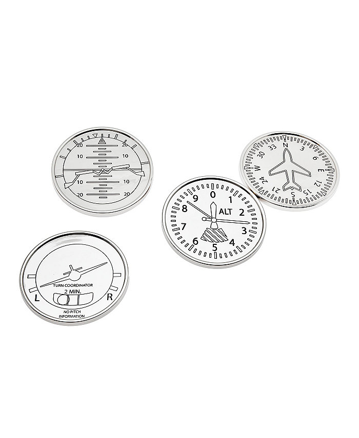 Godinger Airplane Coasters Set of 4