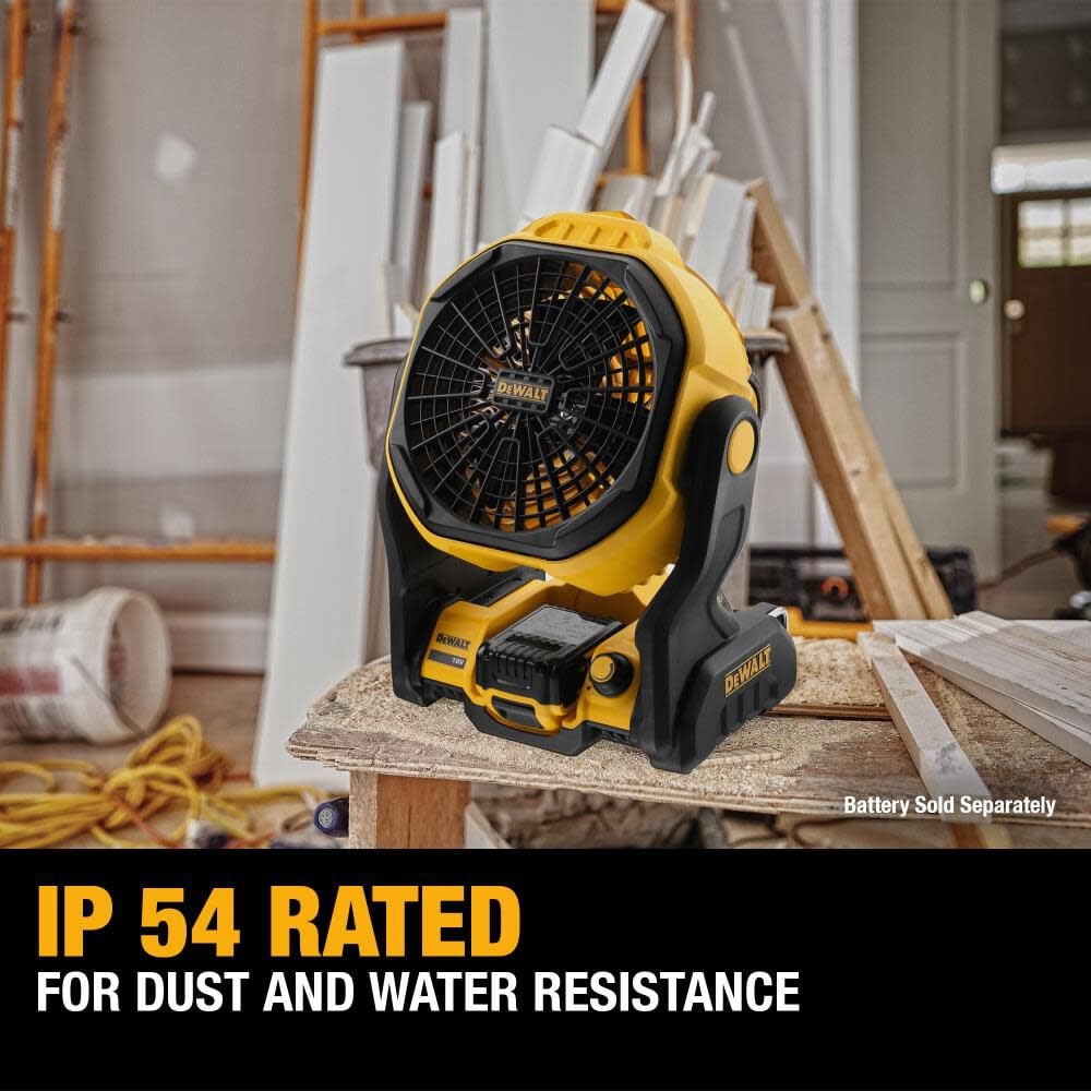 DW 20V MAX Jobsite Fan with Compact 4Ah Battery Starter Kit Bundle DCB240C-DCE512B from DW