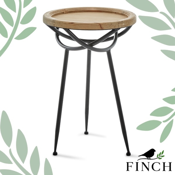 Finch Easton Side Table， Light Beige